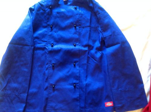 Chef Jacket Dickies CW070302 Restaurant Double Button Blue Uniform 54 NWT