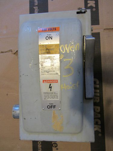 Siemens 60 amp 120/240 v fusable safety disconnect switch   3 phase 15 p h max#2 for sale