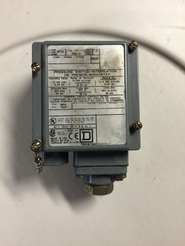 Square D Pressure Switch Interrupter 9012 GAW-5 Series C 1/2&#034; 1/4&#034;