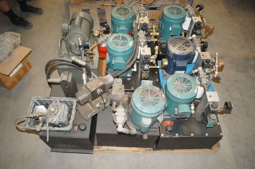 Pallet of 8 Hydraulic Pumping stations Leeson Reliance 1/2HP 115 230V 1PH