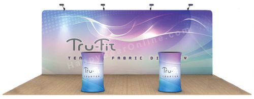 Trade show Waveline straight Display booth 20ft fabric tension Pop-up