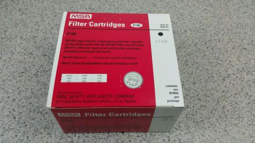 1 box of 10 MSA 815175 P100 Respirator Filter Cartridges