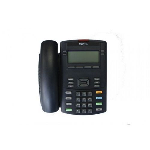 Nortel 1220 IP Deskphone Charcoal W/English caps no pwr supply NTYS19BA