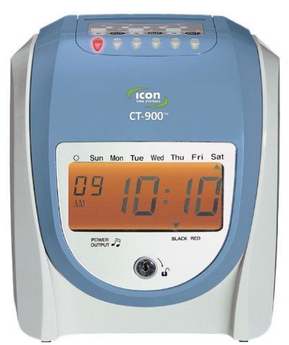 Icon time systems CT-900 Calculating Time Recorder with free lifetime support