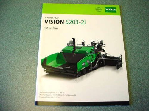 Vogele Super 5203-2i Tracked Paver Brochure