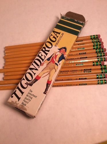 Ticonderoga Vintage -  Wood-Cased Pencils, #2 HB, Yellow, Box of 12 - #1388