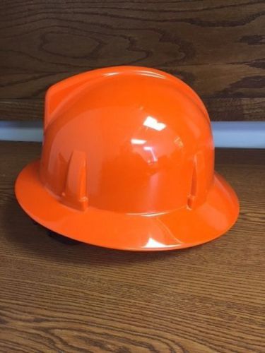 MSA Topgard Protective hard hat with Glaregard Underbrim.(orange)  A0166