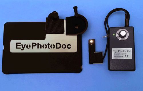 EyePhotoDoc with Adapter/Illuminator for Haag Streit BM/Clone Slit Lamp iPadMini