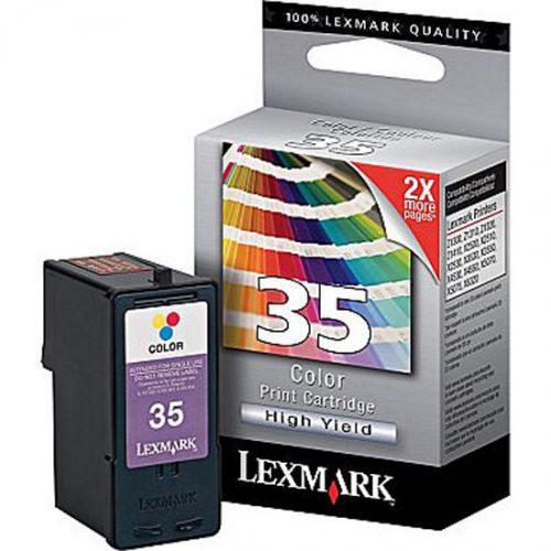 LEXMARK 35 18C0035 COLOR PRINTER CARTRIDGE HIGH YIELDS UP TO PAGES NEW IN BOX
