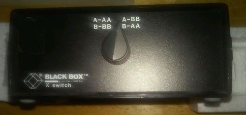 Dual BNC Coax Switch, X (2 to 2) Black Box