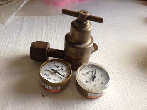 Oxygen double gauge regulator steampunk victor brass steam punk for sale