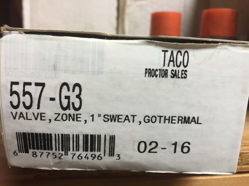 Brand new taco 557-g3 geothermal valve 1&#034; sweat for sale