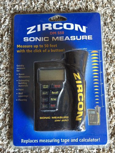 New Zircon Sonic DMS50 Ultrasonic Measure.
