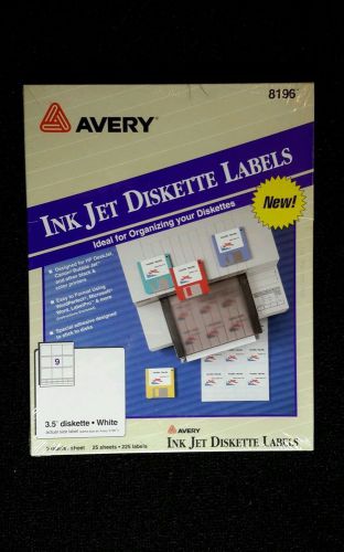 Avery Ink Jet Diskette Labels 8196