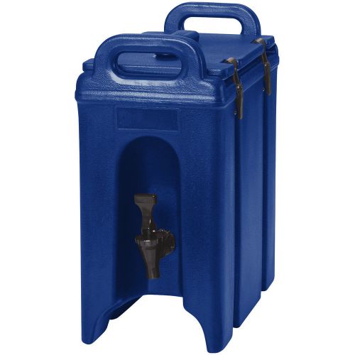 Cambro (250LCD186) Navy Blue 2.5 Gallon Camtainer Insulated Beverage Dispenser