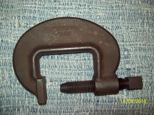 NOS Armstrong 78 030 Heavy Duty C-Clamp 3-5/16&#034; Standard Screw Square Head