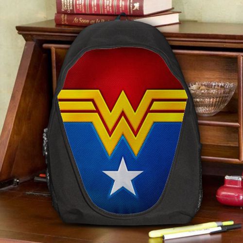 Wonder woman justice league teen kids canvas school backpack bag rucksack for sale