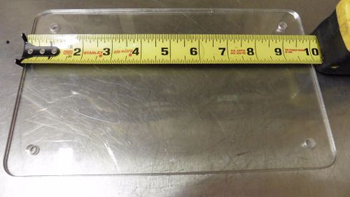 Clear Lexan Polycarbonate 1/4&#034; Thick 10&#034; Long 6&#034; Wide 4 corner drilled