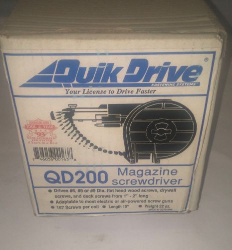 New quick drive qd200 magazine screwdriver for electric &amp; air powered screw guns for sale