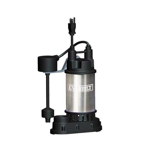 Everbilt sp05002vd 1/2 hp submersible stainless steel sump pump model 1000026682 for sale