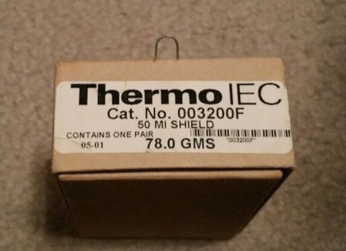 Thermo iec stainless 50ml tube shields(pair) cat.#003200f 77.5 - 78.0 gms for sale
