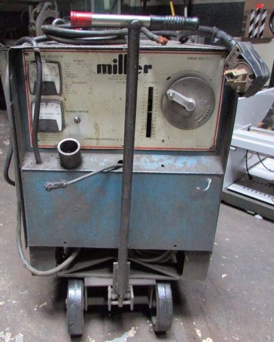 Miller model cp-250 ts constant potential d.c. welder 50 v 300 amps on cart for sale