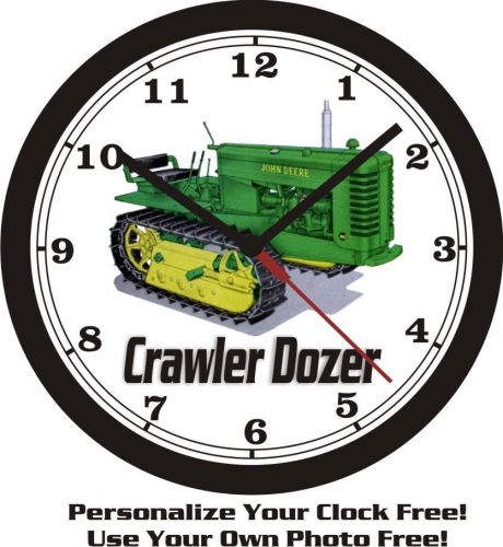 JOHN DEERE CRAWLER DOZER WALL CLOCK-FREE USA SHIP!