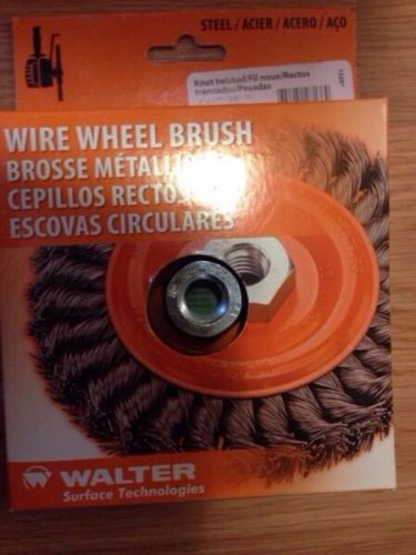 Walter Wire Wheel Brush 13-L 504 New Steel Knot Twisted 13L504