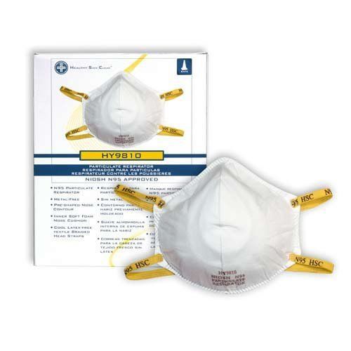 ProWorks HY9810 Disposable Particulate Respirator N95 Protection 20 Masks per
