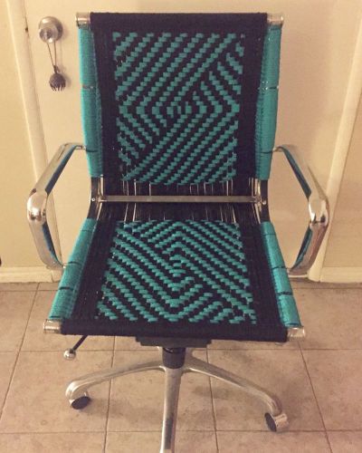 Unique Macrame Office Chair- Artist Up Cycled Ooak