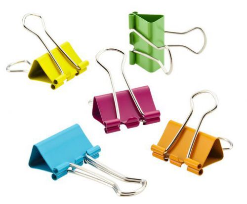 3 Up &amp; UP Binder Clips 16 Clips 3/4&#034; Assorted Colors 48 Clips [FS/P]