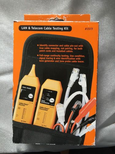 Paladin tools lan &amp; telecom cable testing kit #1573 for sale
