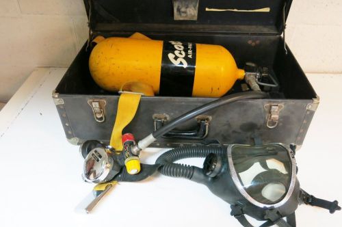 Scott air pak ii with regulator, steel tank and full face mask scba for sale