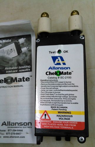 Allanson chek-mate sc-2100 transformer/ignition electronic tester = nos for sale