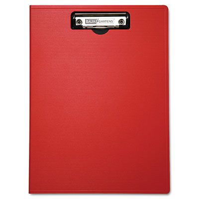 Portfolio Clipboard With Low-Profile Clip, 1/2&#034; Capacity, 8 1/2 x 11, Red