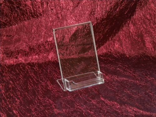 (10) 4&#034;x6&#034; Acrylic Sign Display w/ Business Card Holder
