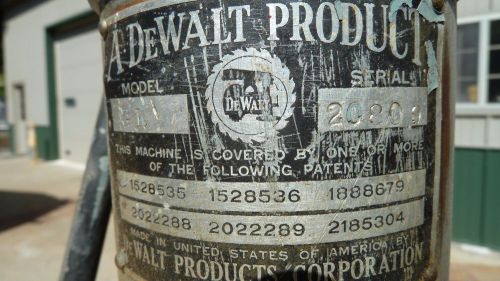 Vintage DeWalt radial arm saw, model G1