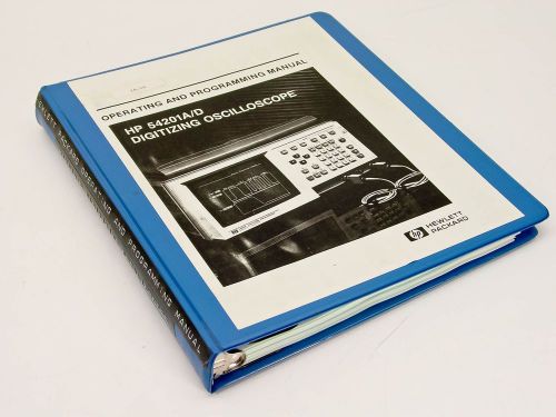 HP 54201A-D Operating &amp; Programming Manual