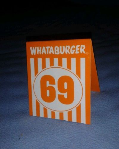 Whataburger tent number #69