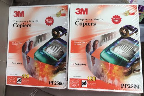 3M Transparency Film for Copiers 120 SHEETS, PP2500