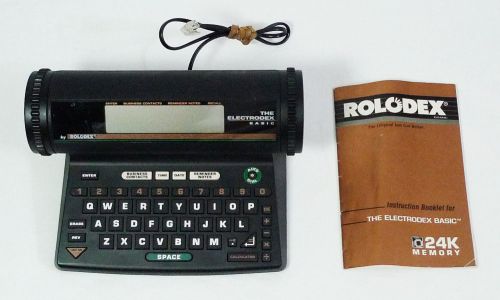 Vintage Rolodex The Electrodex Basic 24K Memory Contacts Organizer