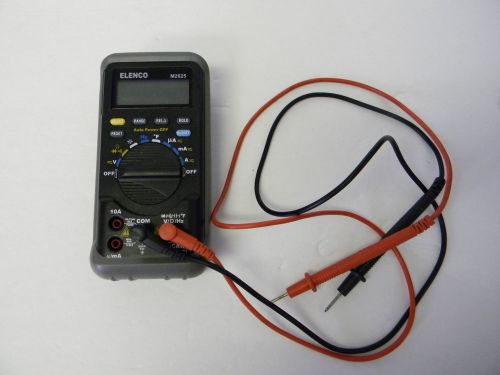 Elenco m2625 digital multimeter electrical tester meter kit with leads and case for sale