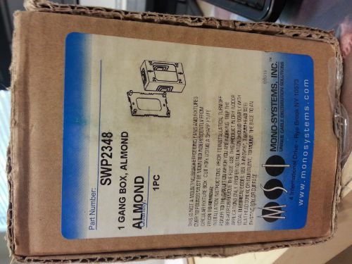 MONO SYSTEMS SWP2348 1 GANG DEVICE BOX - Wiremold Style - NEW