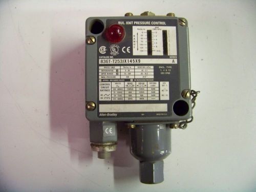 Allen Bradley #836T-T253JX145X9 Pressure Control Switch New 3/3/1