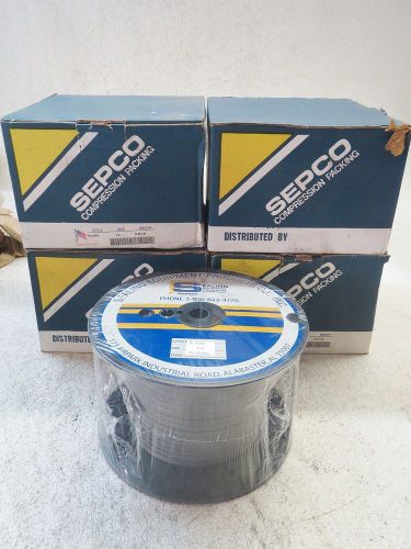SEPCO ML3600 COMPRESSION PACKING, SIZE 1/4&#034; (LOT OF 4) NEW