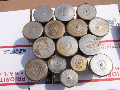 1 ( LOT ) Of ( 15 )  Grease Cups,  Brass Oilers.  Not Lunkenheimer.