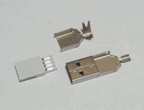 10Pcs USB Type-A Male Three Types Plug Connector HW-UAM-03