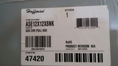 Hoffman ASE12X12X8NK  SCR CVR PULL BOX