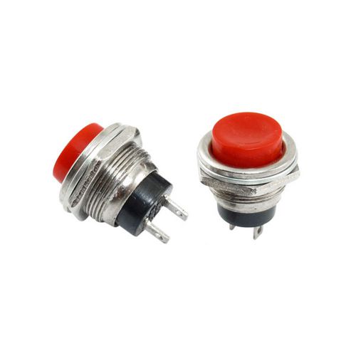5 pcs spst red round momentary push button switch 3a 125v 1.5a 250vac gy for sale