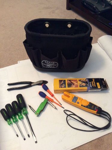 Fluke t5-1000 meter greenlee sk screwdriver set  klein bag with tools lot look! for sale